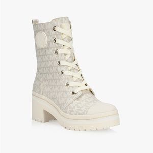 Michael Kors Corey Logo Jacquard Combat Boot